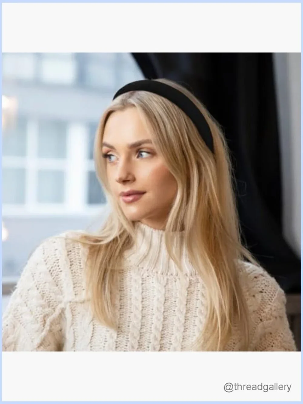 Non Slip Velvet Headbands for Women - Soft Elastic Hair Bands - 2 Pack